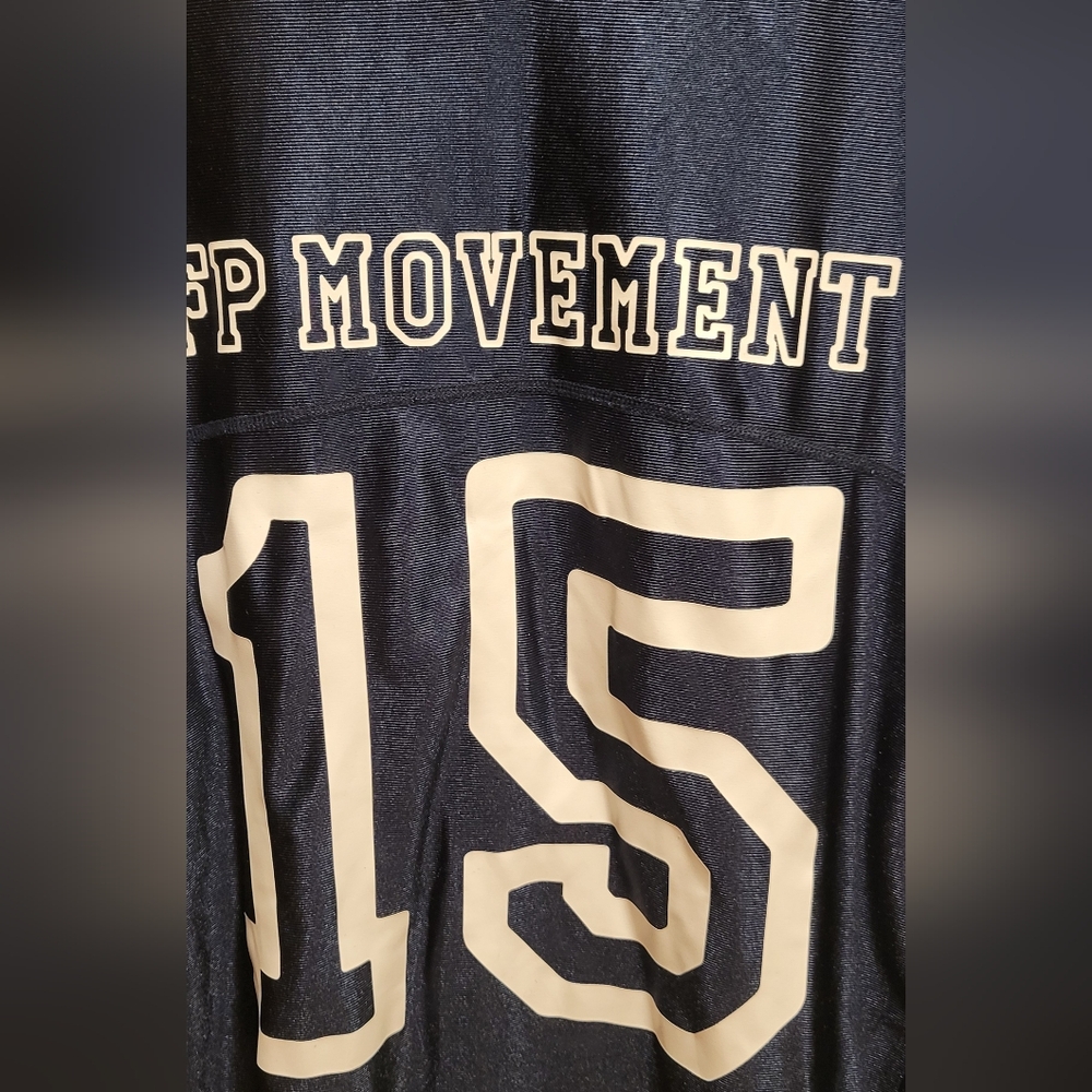 Free People Movement Happy Camper Tee Navy Sports Jersey NWOT - Picture 6 of 8